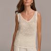 Donna Karan Tank With Sequins Sweaters And Tops