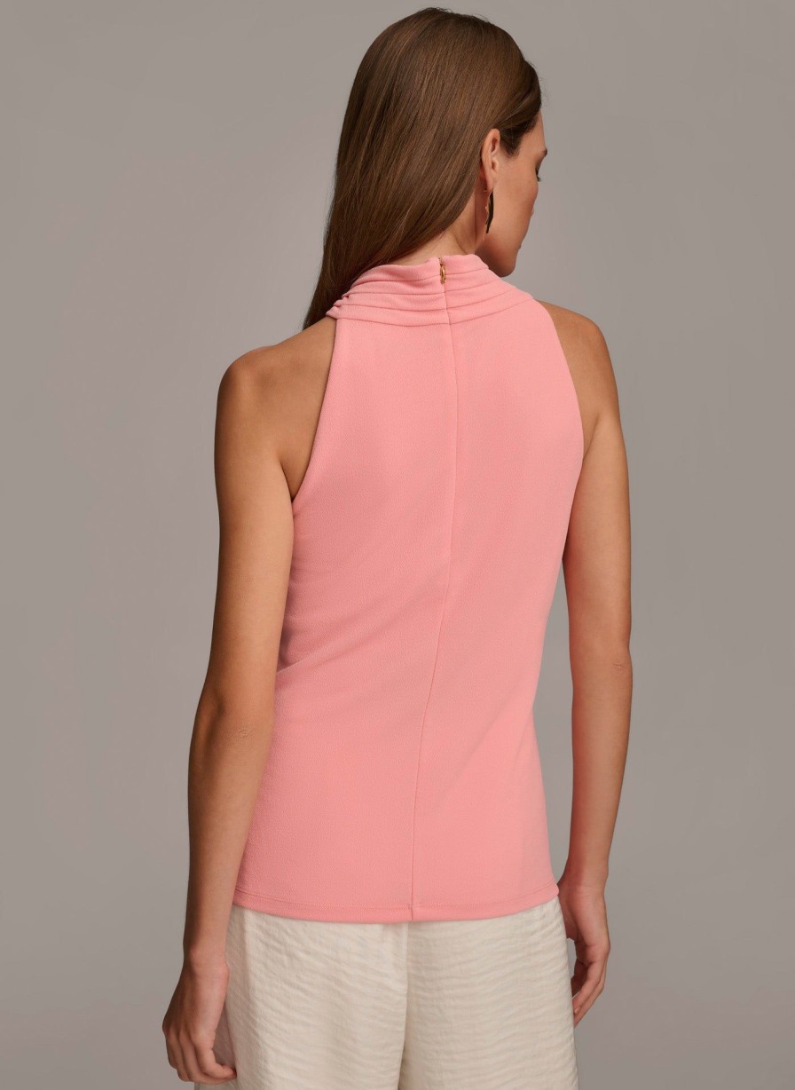 Donna Karan Halter Neck Hardware Top Sweaters And Tops