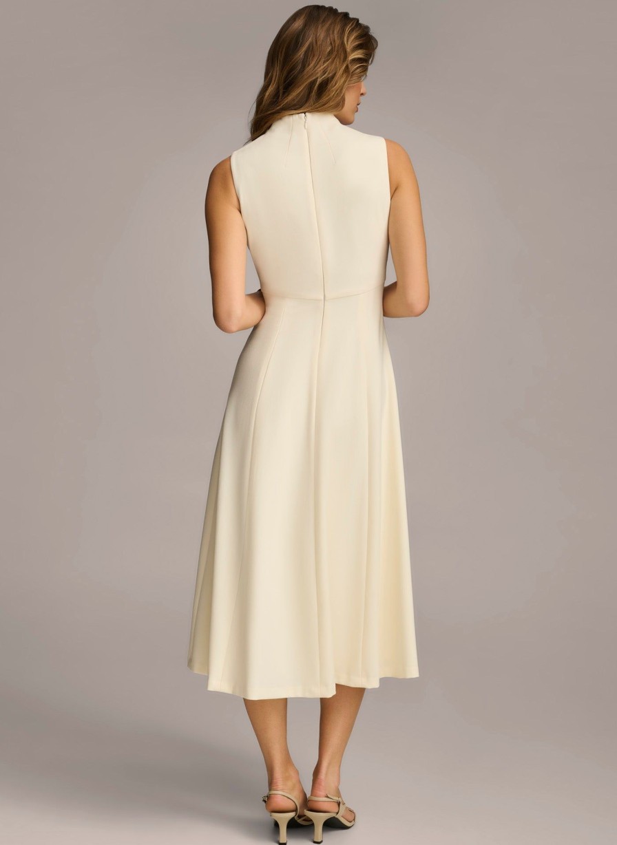 Donna Karan Mock Neck Midi Dresses And Jumpsuits