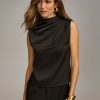 Donna Karan Woven Shell Sweaters And Tops