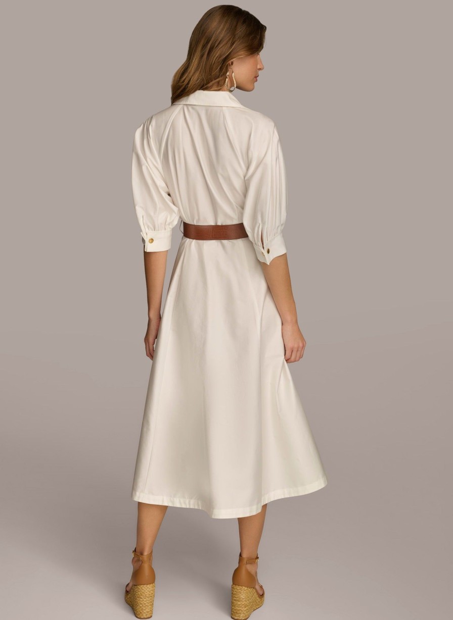 Donna Karan Cotton Shirt Dress Dresses And Jumpsuits