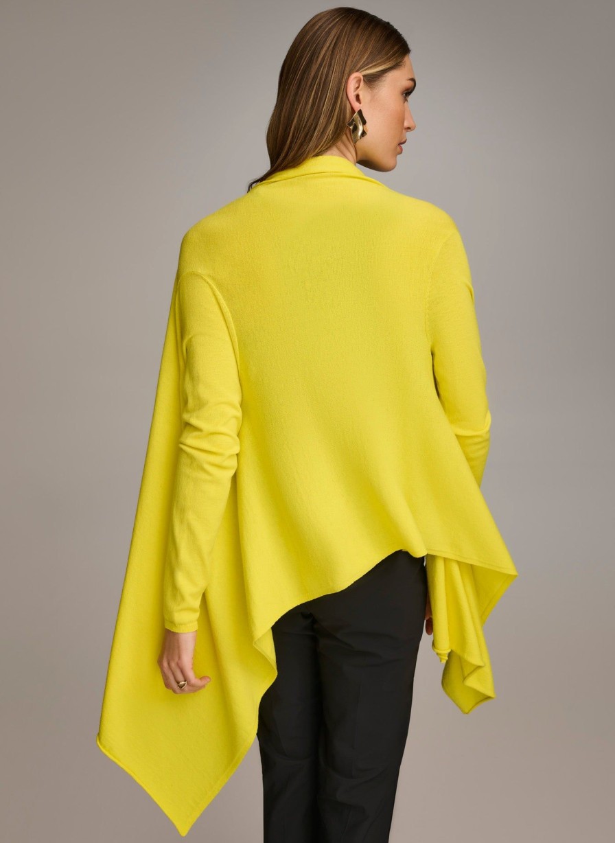 Donna Karan Drape Cardigan Sweaters And Tops