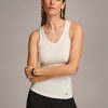 Donna Karan Sleeveless Knit Shell Sweaters And Tops