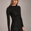 Donna Karan Ruched Detail Top Sweaters And Tops