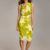 Donna Karan Print Cowl Neck Dress Dresses And Jumpsuits