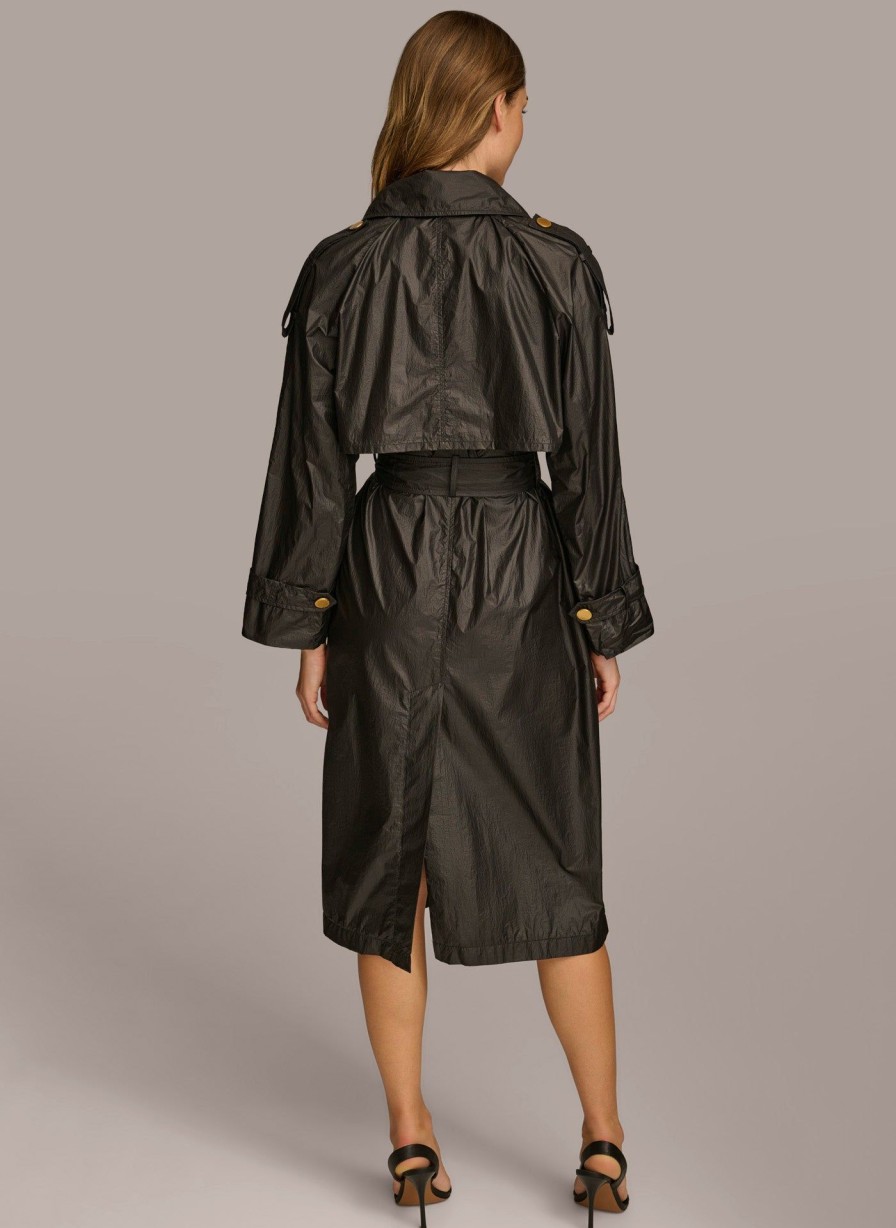 Donna Karan Belted Light Weight Trench Outerwear