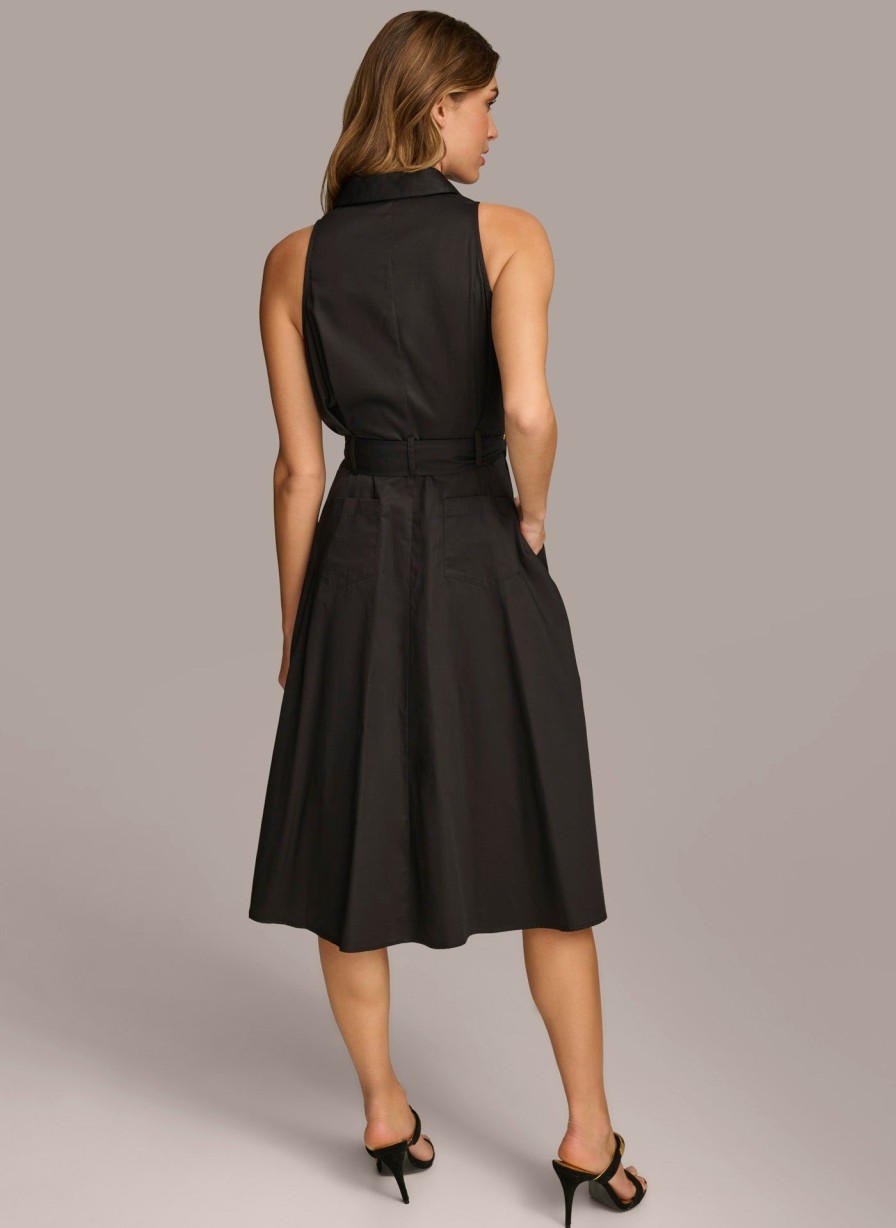 Donna Karan Cotton Shirt Dress Dresses And Jumpsuits