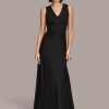 Donna Karan Vneck Twist Front Gown Dresses And Jumpsuits