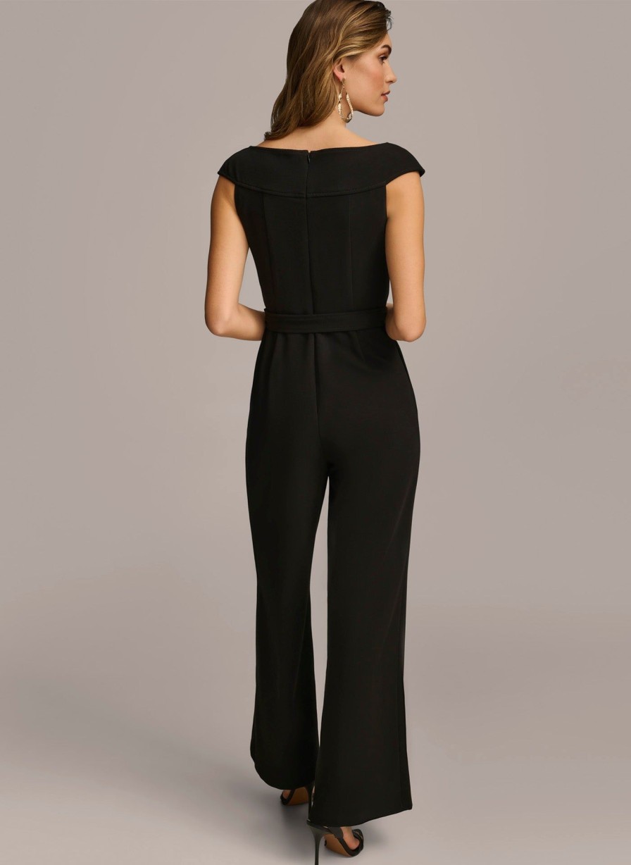 Donna Karan Jumpsuit With Hardware Belt Dresses And Jumpsuits