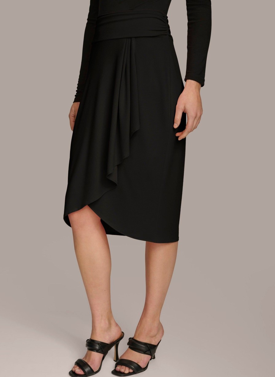 Donna Karan Ruched Skirt Skirts