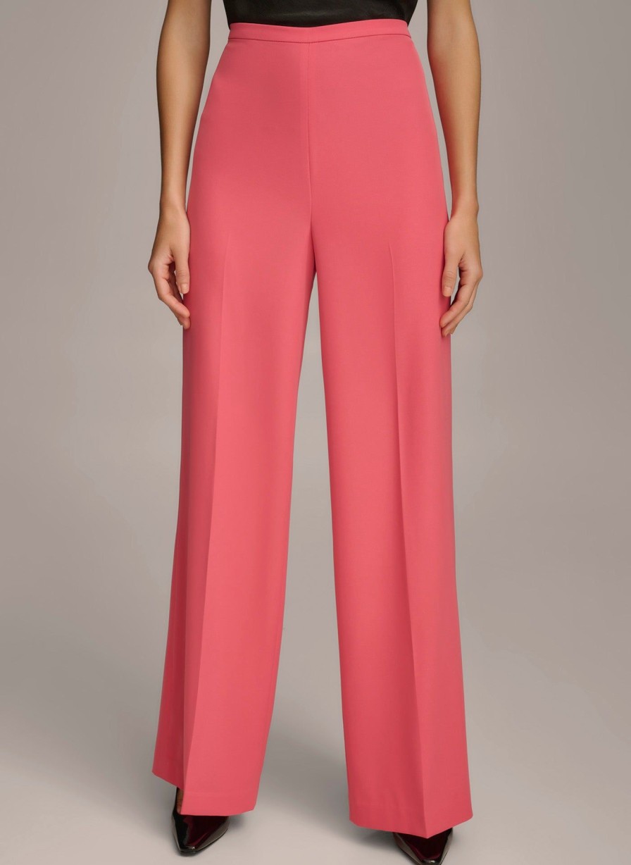 Donna Karan Wide Leg High Waisted Pant Pants