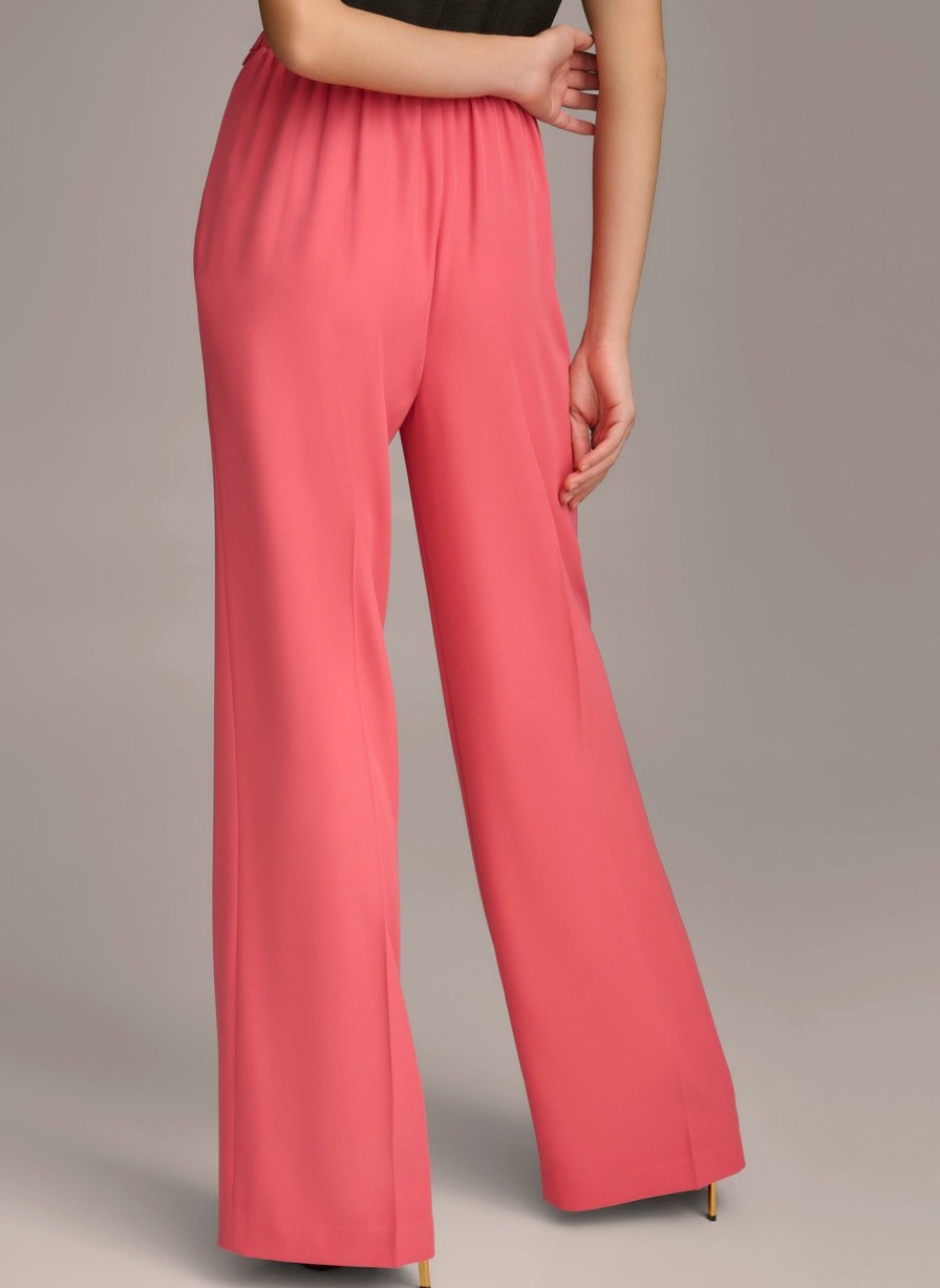 Donna Karan Wide Leg High Waisted Pant Pants