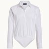 Donna Karan Button Up Bodysuit Sweaters And Tops