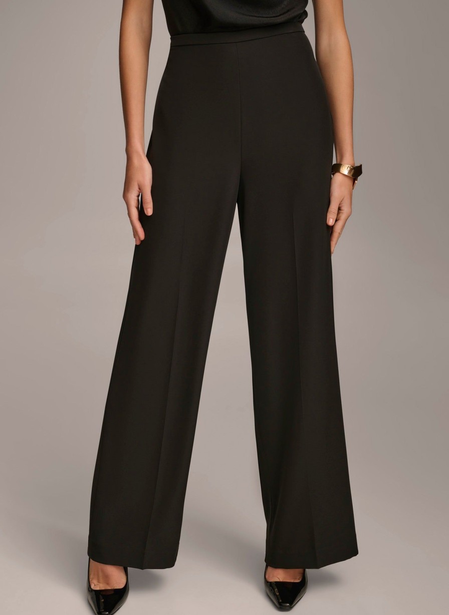 Donna Karan Wide Leg High Waisted Pant Pants