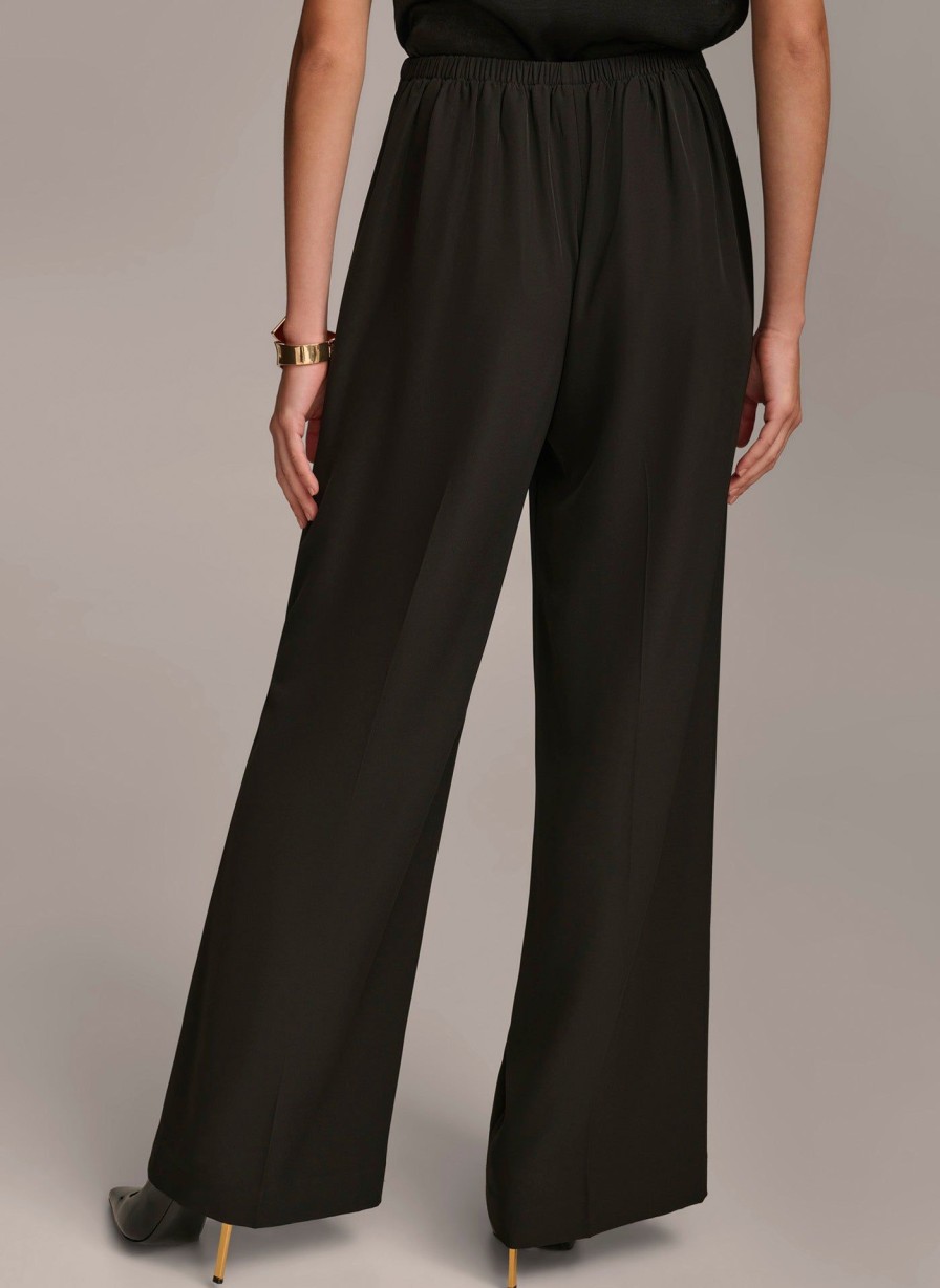 Donna Karan Wide Leg High Waisted Pant Pants