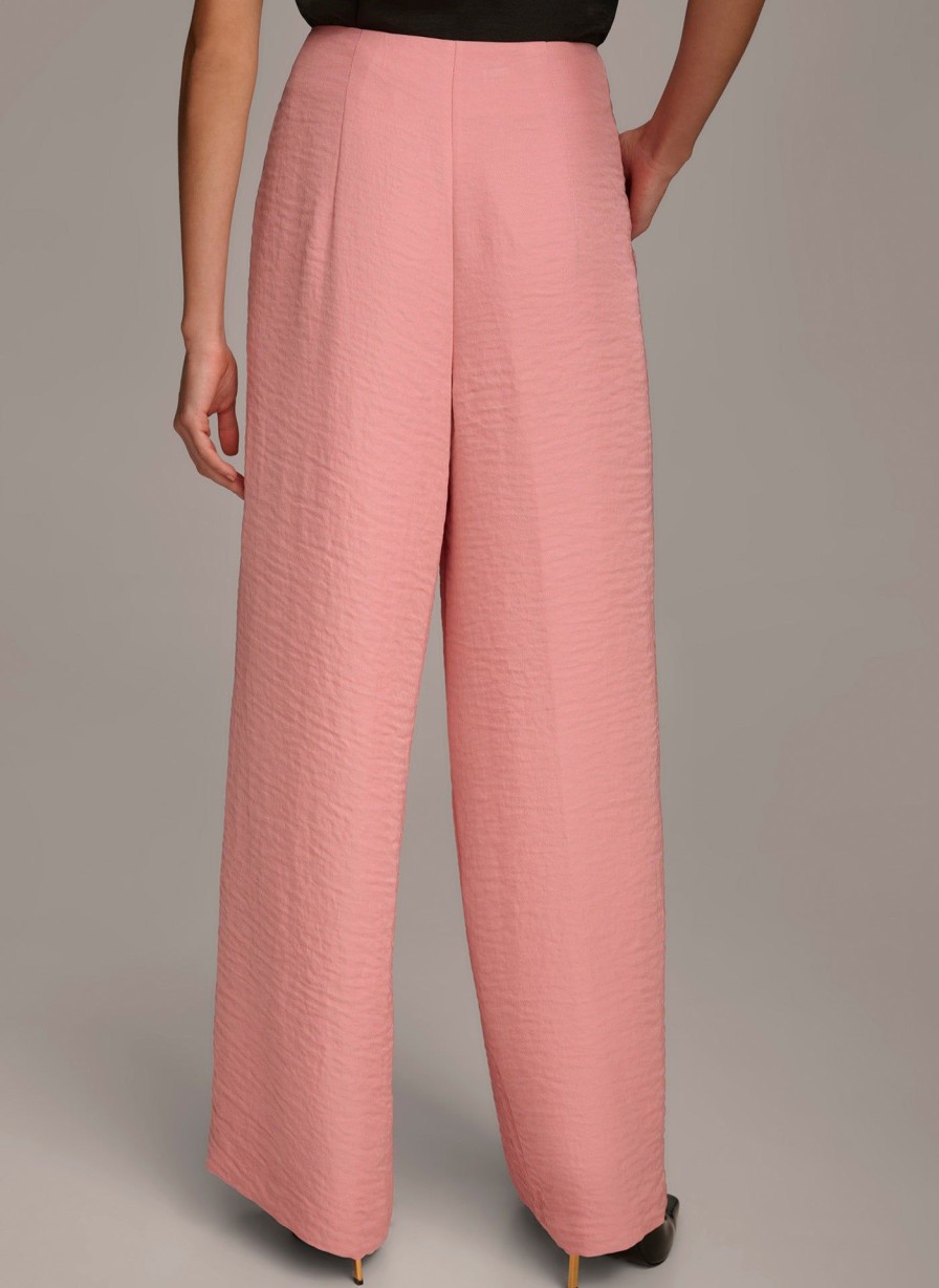 Donna Karan Pleated Wide Leg Pant Pants