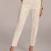 Donna Karan Slim Pant With Zipper Pocket Detail Pants