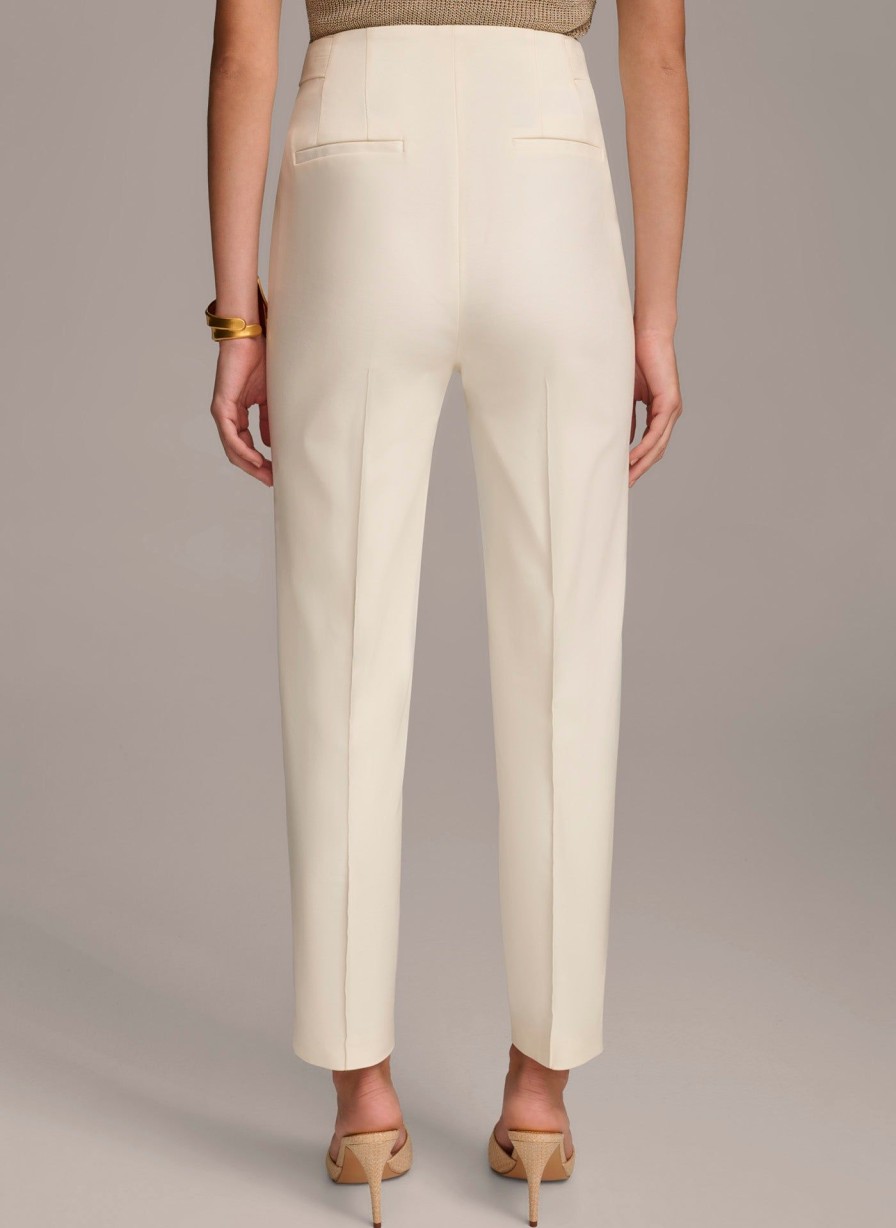 Donna Karan Slim Pant With Zipper Pocket Detail Pants