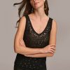 Donna Karan Tank With Sequins Sweaters And Tops